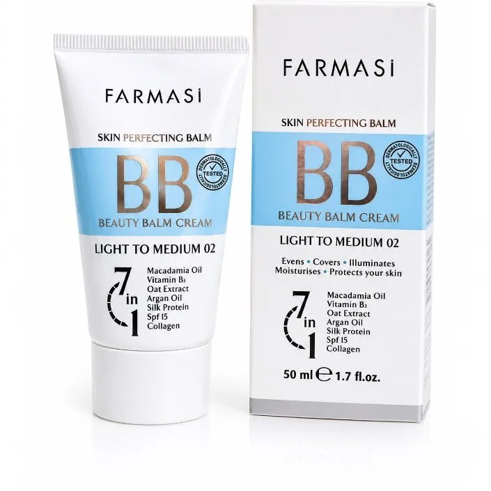 BB کرم شماره SPF 15 Light to Medium 02 حجم 50 میل